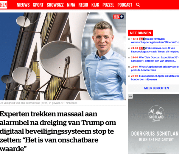Toelichting door onze ethisch hacker in HLN over de CVE database.