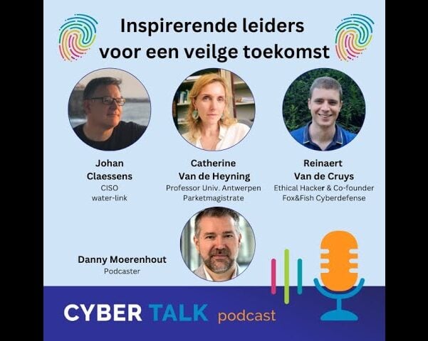 Reinaert te gast in de podcast Cyber Talk van Belgische Cyber Security Coalition.